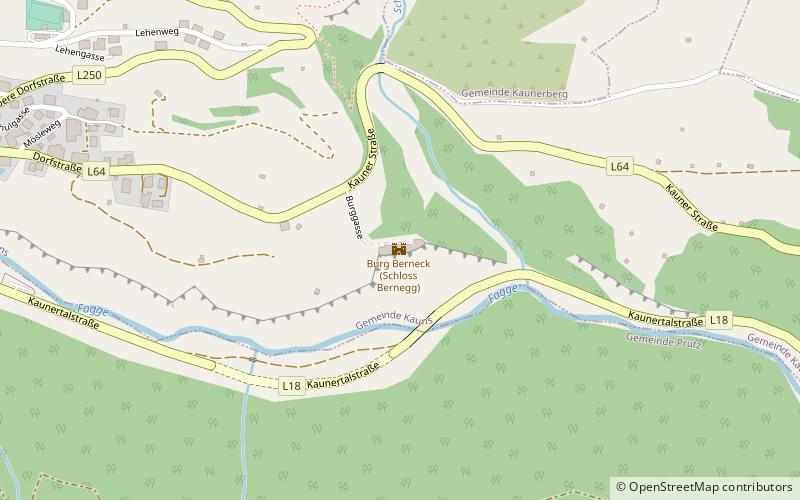 Burg Berneck location map