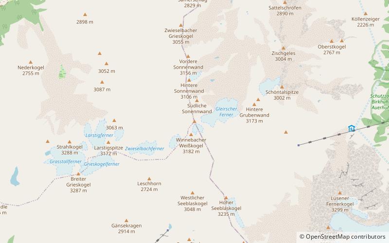 Gleirscher Fernerkogel location map
