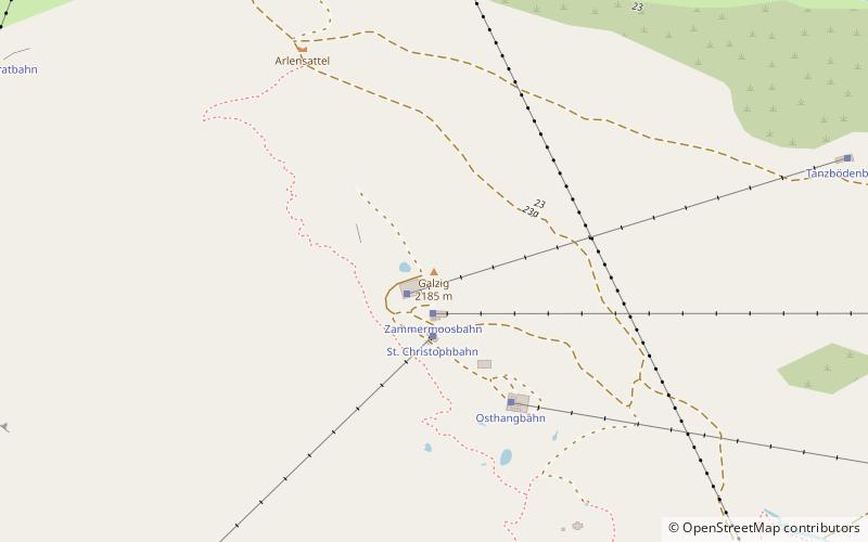 Galzig location map