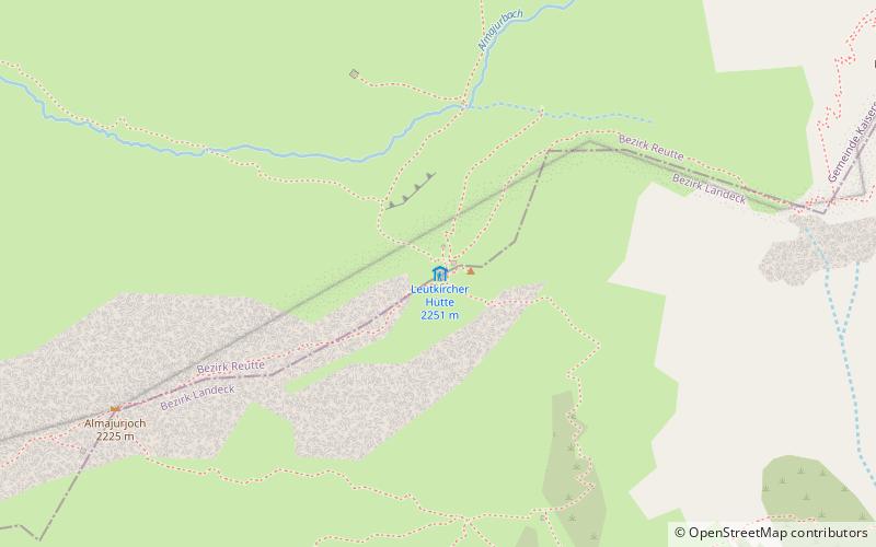 Leutkircher Hütte location map