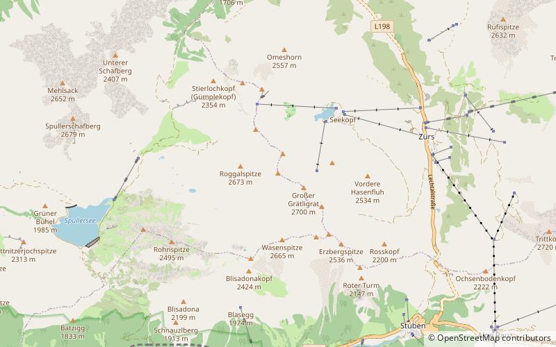 Untere Wildgrubenspitze location map