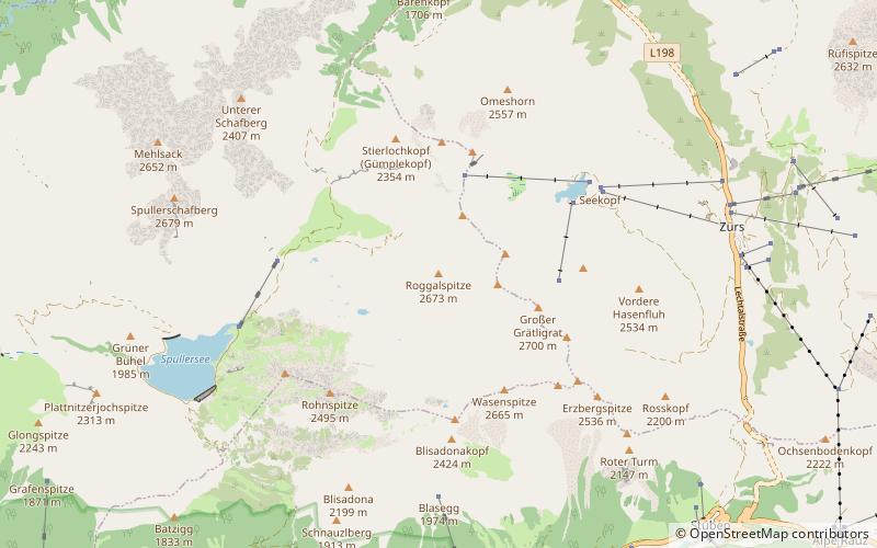 Roggalspitze location map