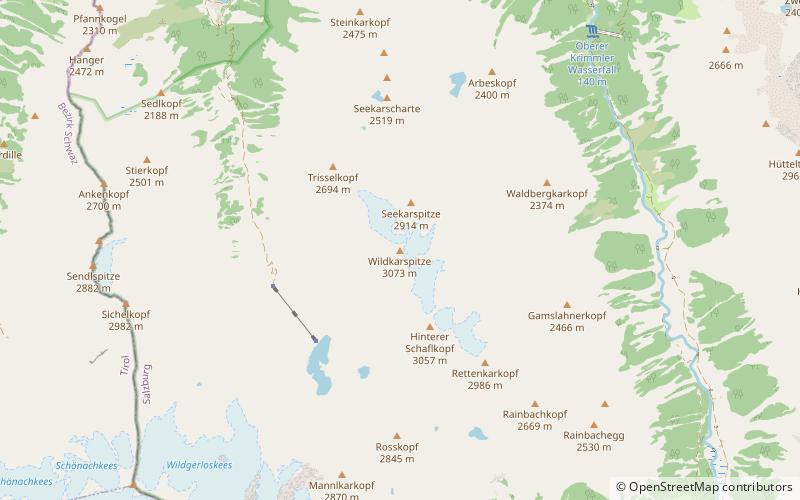 Wildkarspitze location map