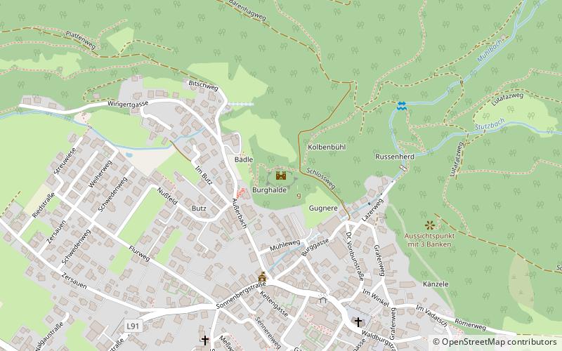 Burgruine Sonnenberg location map