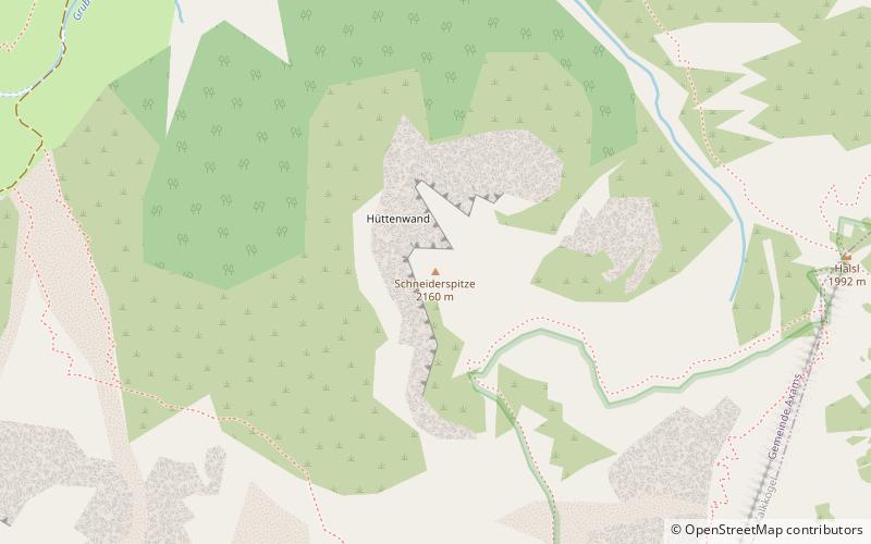 Schneiderspitze location map
