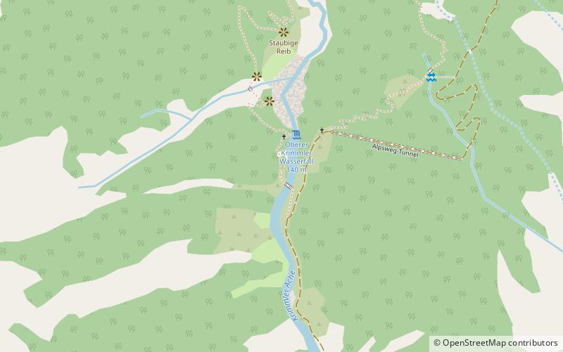 Cascades de Krimml location map