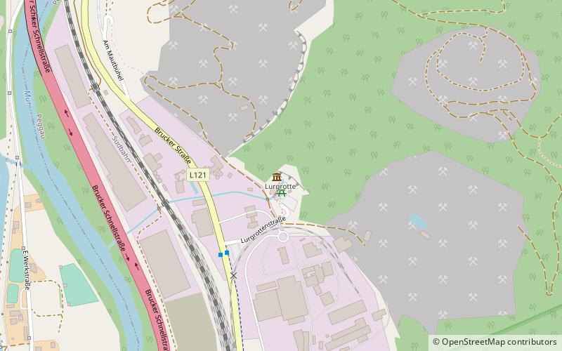 Lurgrotte location map