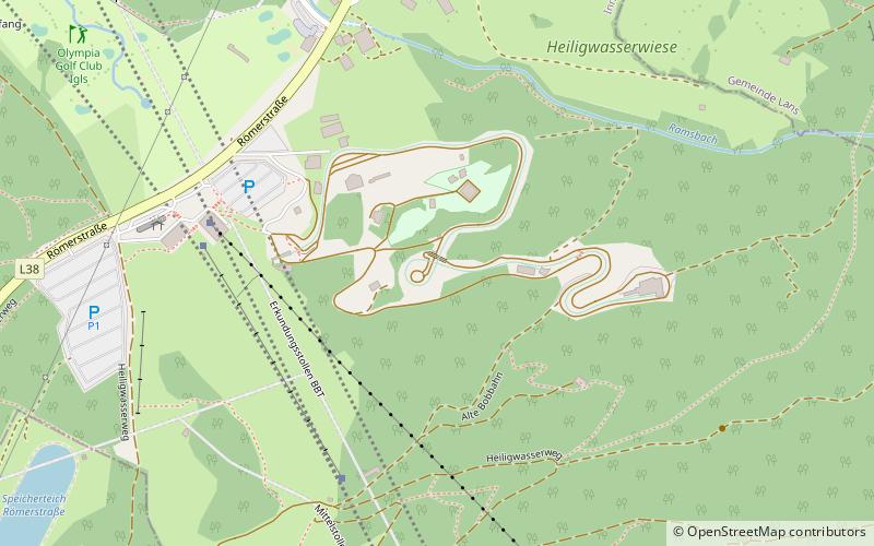 Kunsteisbahn Bob-Rodel Igls location map