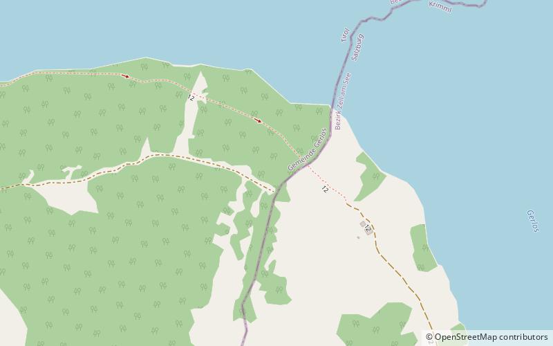 Gerlos Pass location map