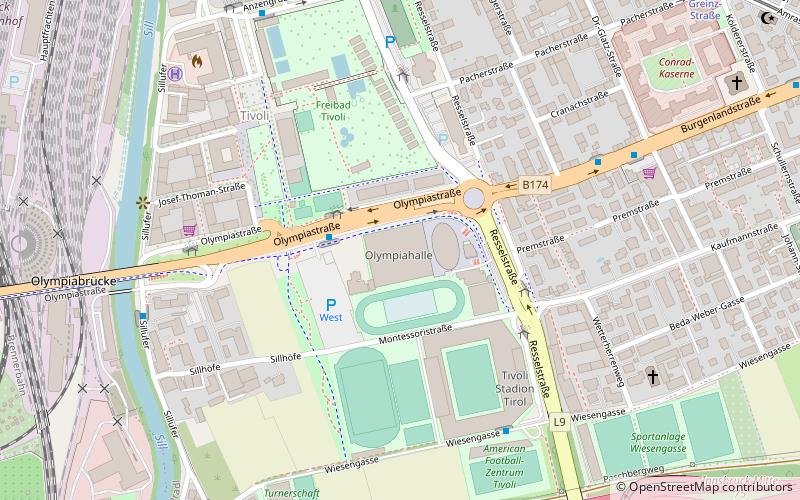 Olympiahalle Innsbruck location map