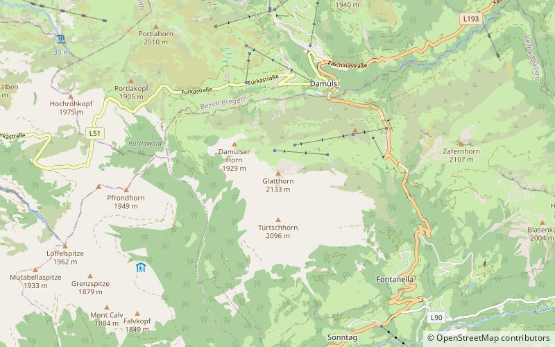 Bregenzerwaldgebirge location map