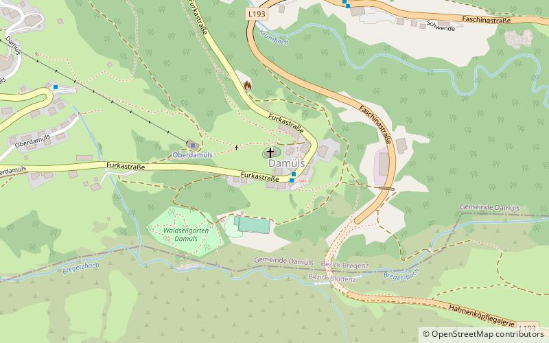 Skigebiet Damüls Mellau location map