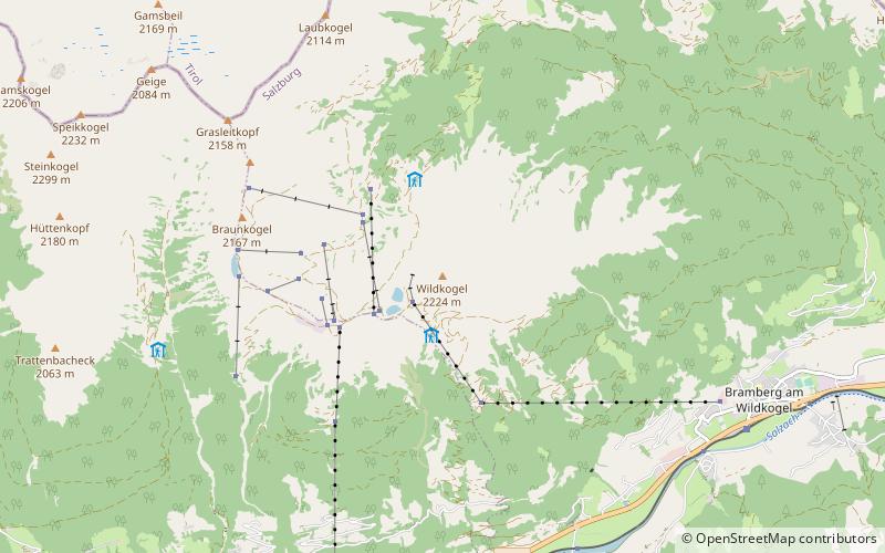 Wildkogel location map