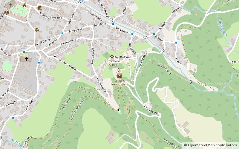 Burg Freundsberg location map