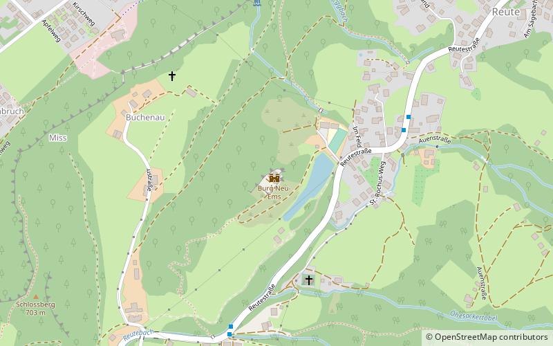 Neu-Ems Castle location map