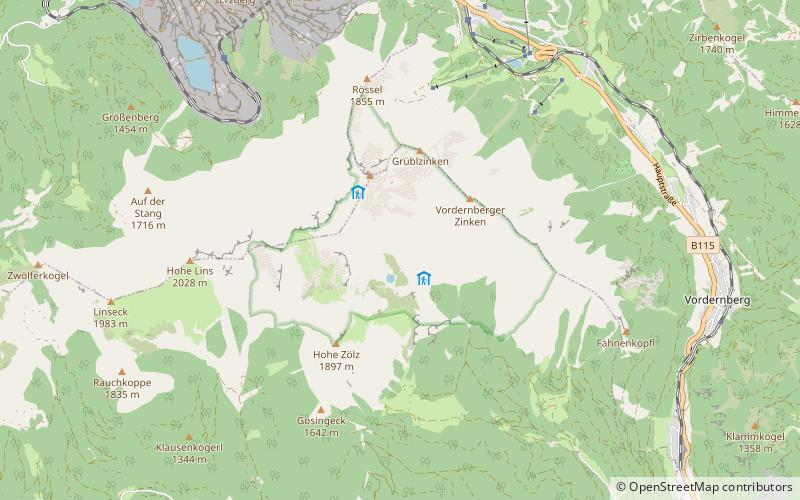 Eisenerzer Reichenstein location map