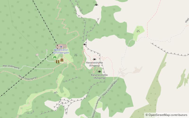 Rieseneishöhle location map