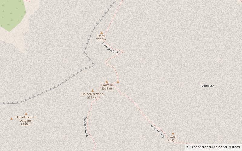 Alpes septentrionales de Estiria location map