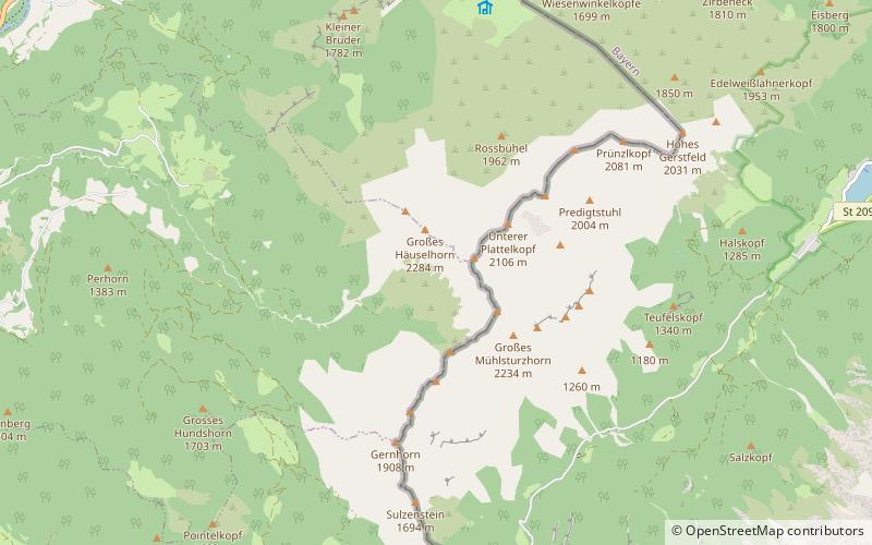 Wagendrischelhorn location map