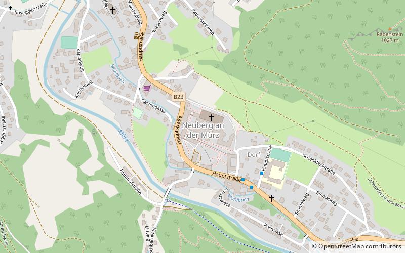 Neuberg Abbey location map