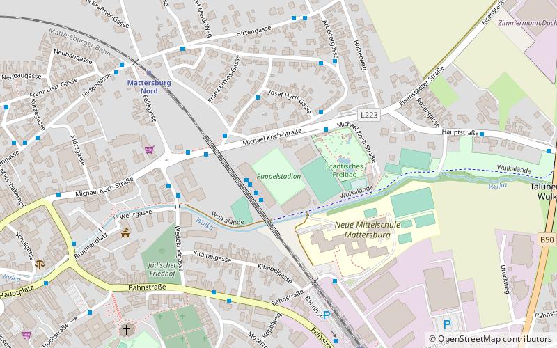 Pappelstadion location map