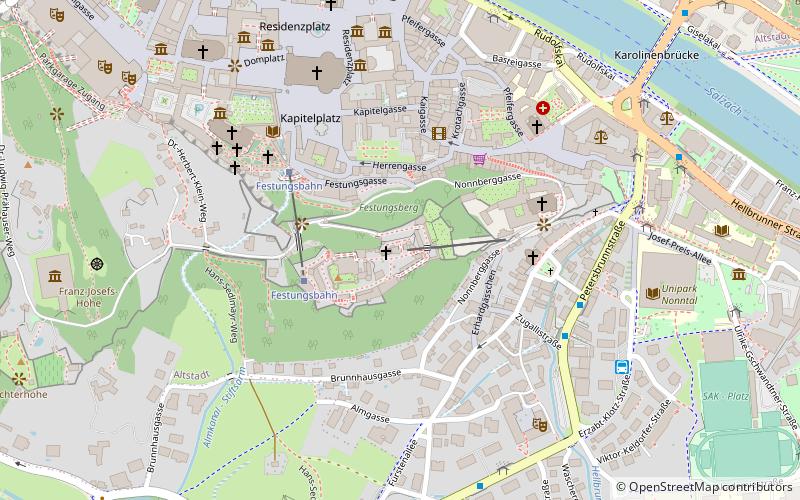 Festungsberg location map