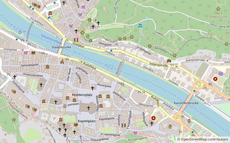 Altstadt Salzburg location map