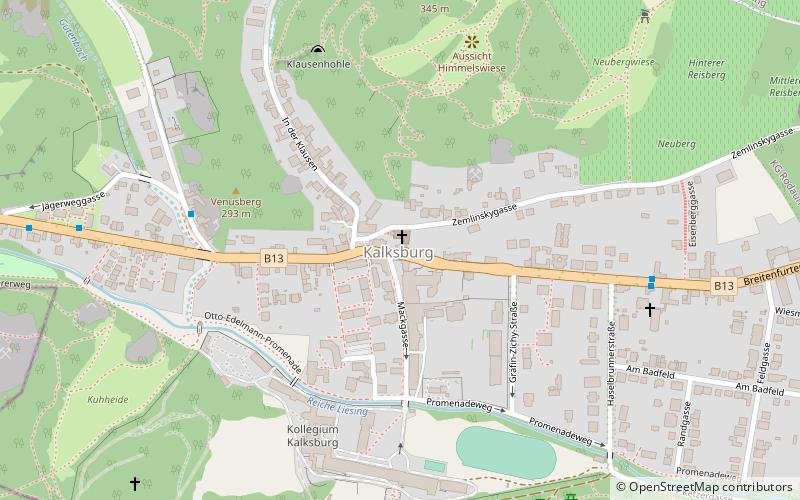 Kalksburg location map