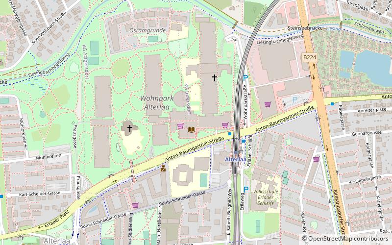 Kaufpark Alt-Erlaa location map