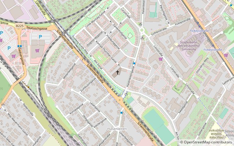 Hasenleiten Parish Church location map