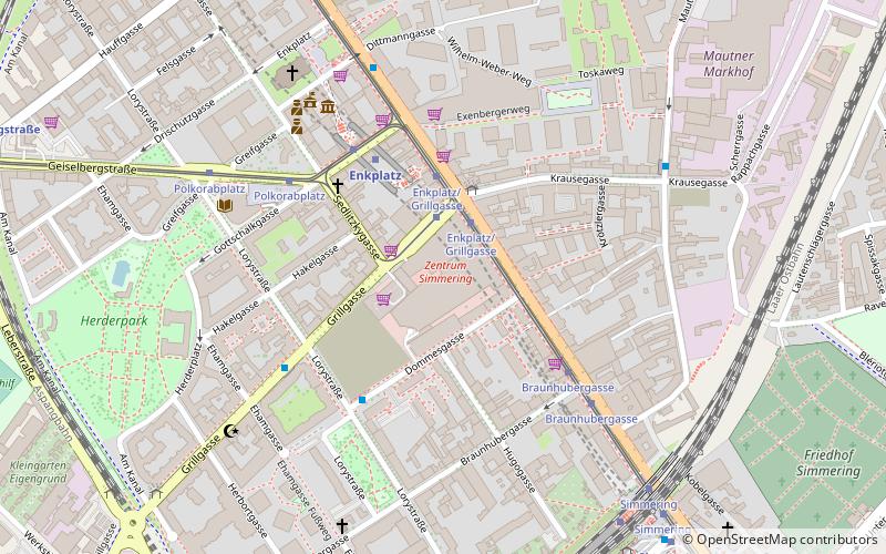 Zentrum Simmering location map