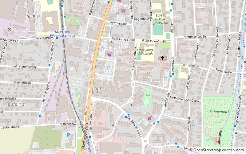New Design University St. Pölten location map