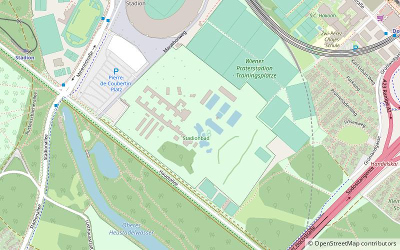 Stadionbad location map