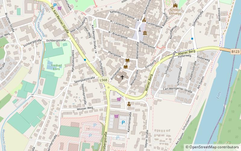 Franziskanerkloster Enns location map