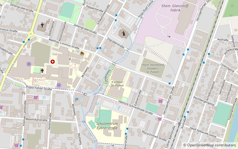 St. Pölten University of Applied Sciences location map
