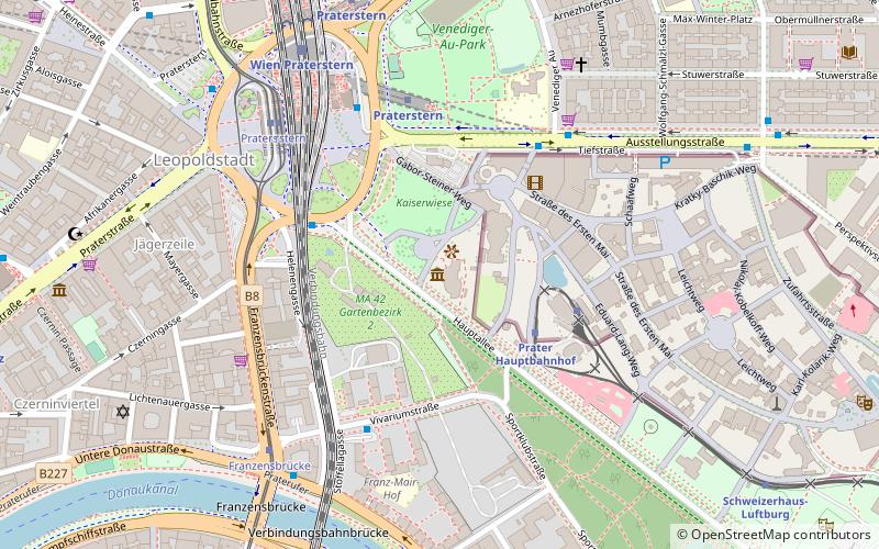 Wiener Prater location map