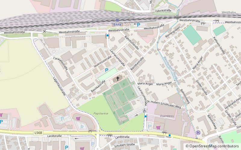 Basilika Enns-Lorch location map