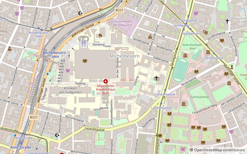 medizinische universitat wien location map