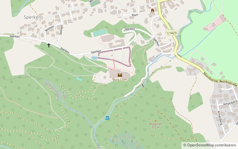 Burg Clam location map
