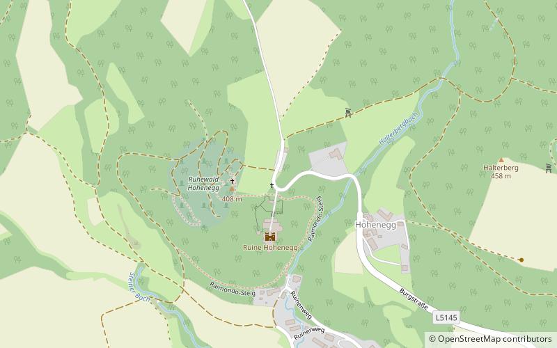 Burgruine Hohenegg location map