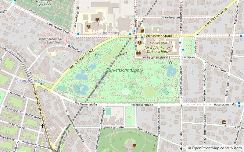Türkenschanzpark location map