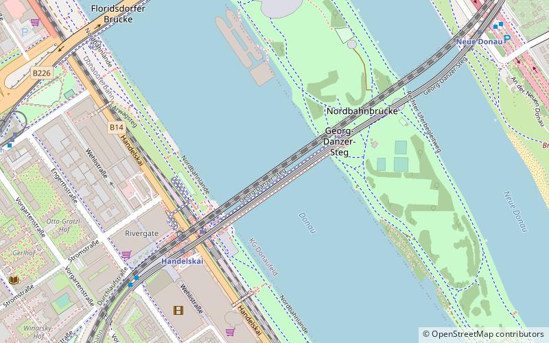 Nordbahnbrücke location map