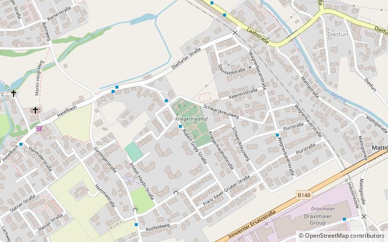 Kriegerfriedhof location map