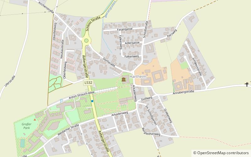 Zamek Hartheim location map