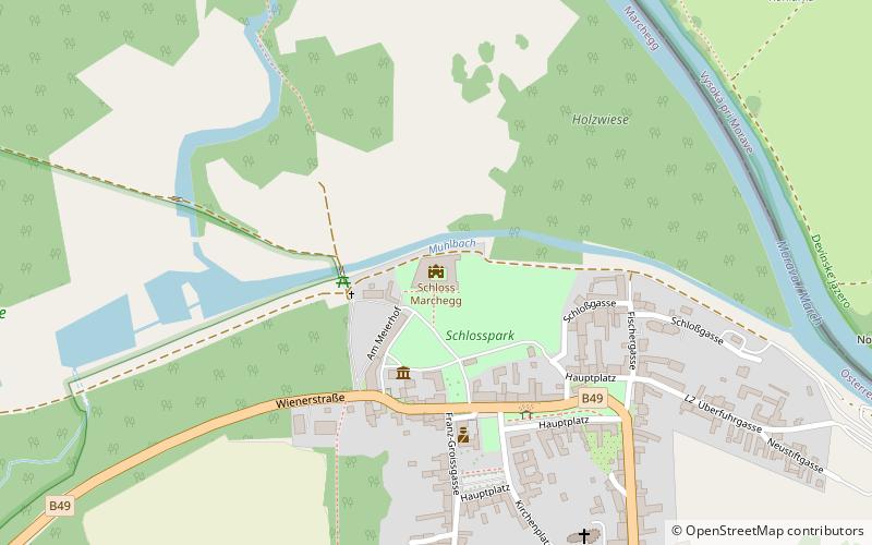 Schloss Marchegg location map