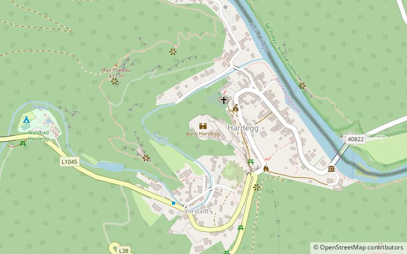 Burg Hardegg location map