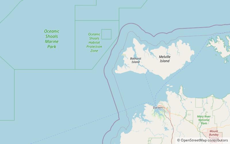 cape fourcroy light bathurst island location map