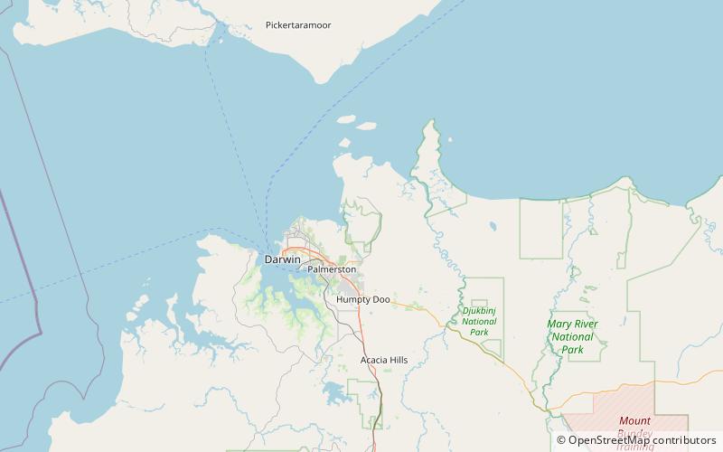 Shoal Bay Coastal Reserve location map