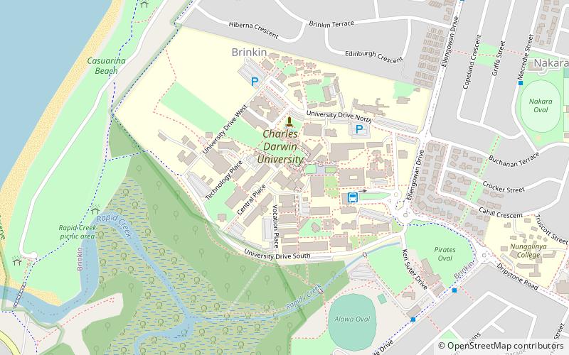 charles darwin university nursing museum location map