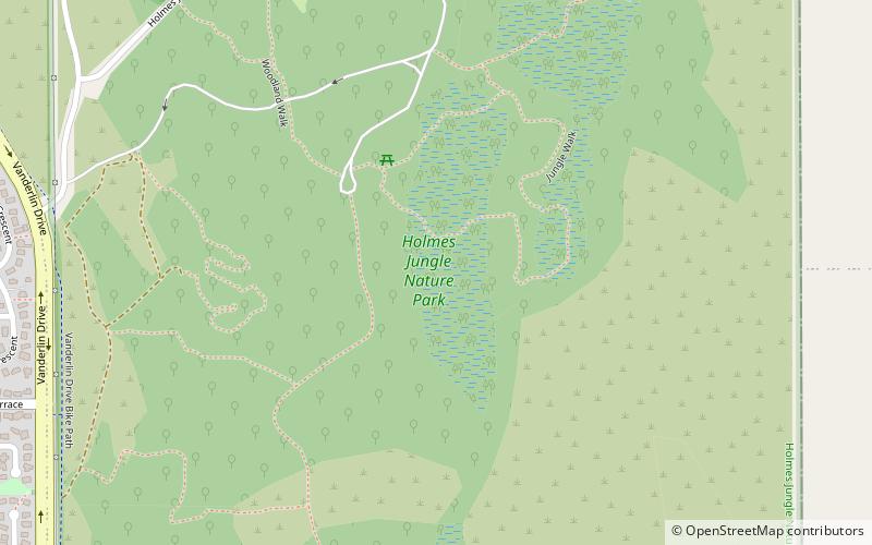 Holmes Jungle Nature Park location map